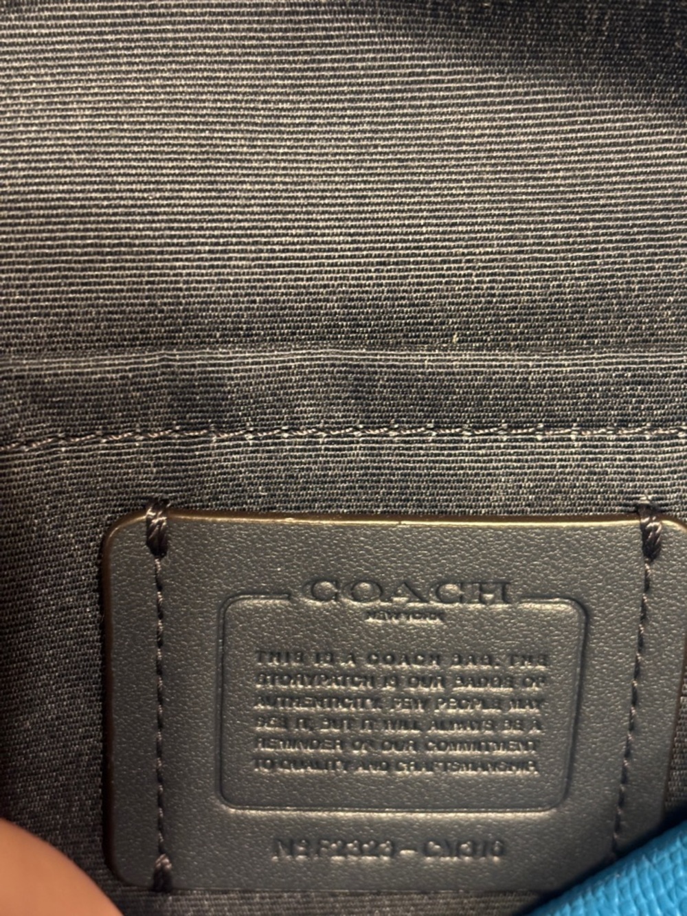Coach Pacific-Blue Sydney Satchel with Two Cross Body Straps - Picture 8 of 8